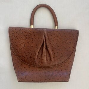 Vintage Brown Leather Handbag